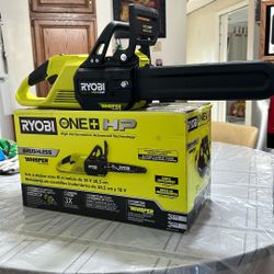 RYOBI ONE+ HP 18V Brushless Whisper Series 12 in. Battery Chainsaw