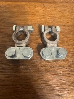 For Sale: Pair of NEW Heavy-Duty Car Battery Terminal Clamps / Connectors Brand new - Never installed. Still in excellent unused condition. These are 