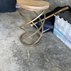 Wood End Table