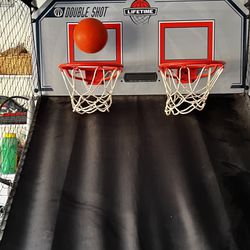 Indoor Double Shot Basketball Hoop 