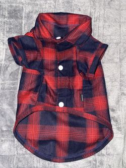 DOG PET APPAREL BUTTON UP SHIRT