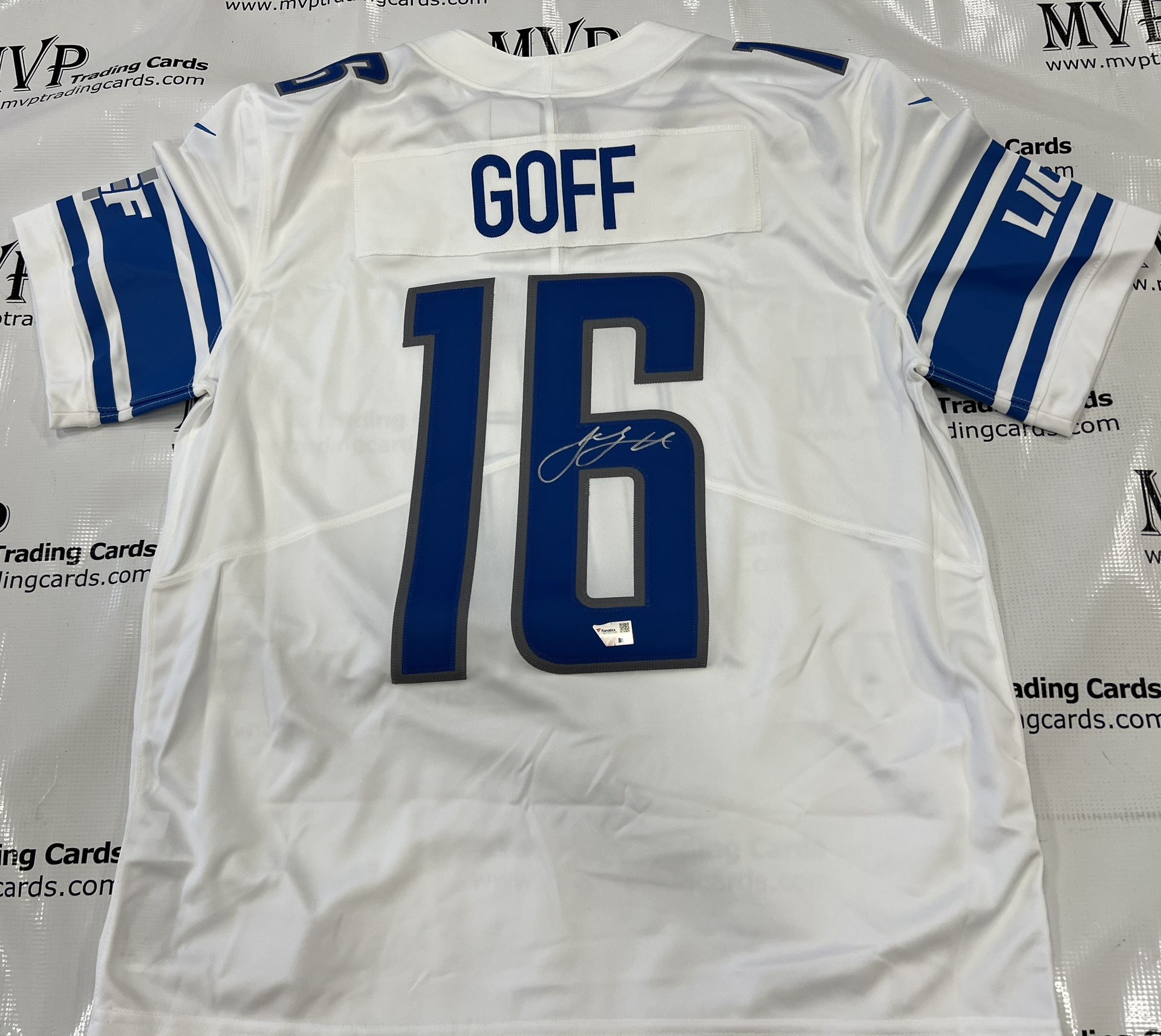 Fanatics Authentic Jared Goff Autograph Detroit Lions Nike Jersey