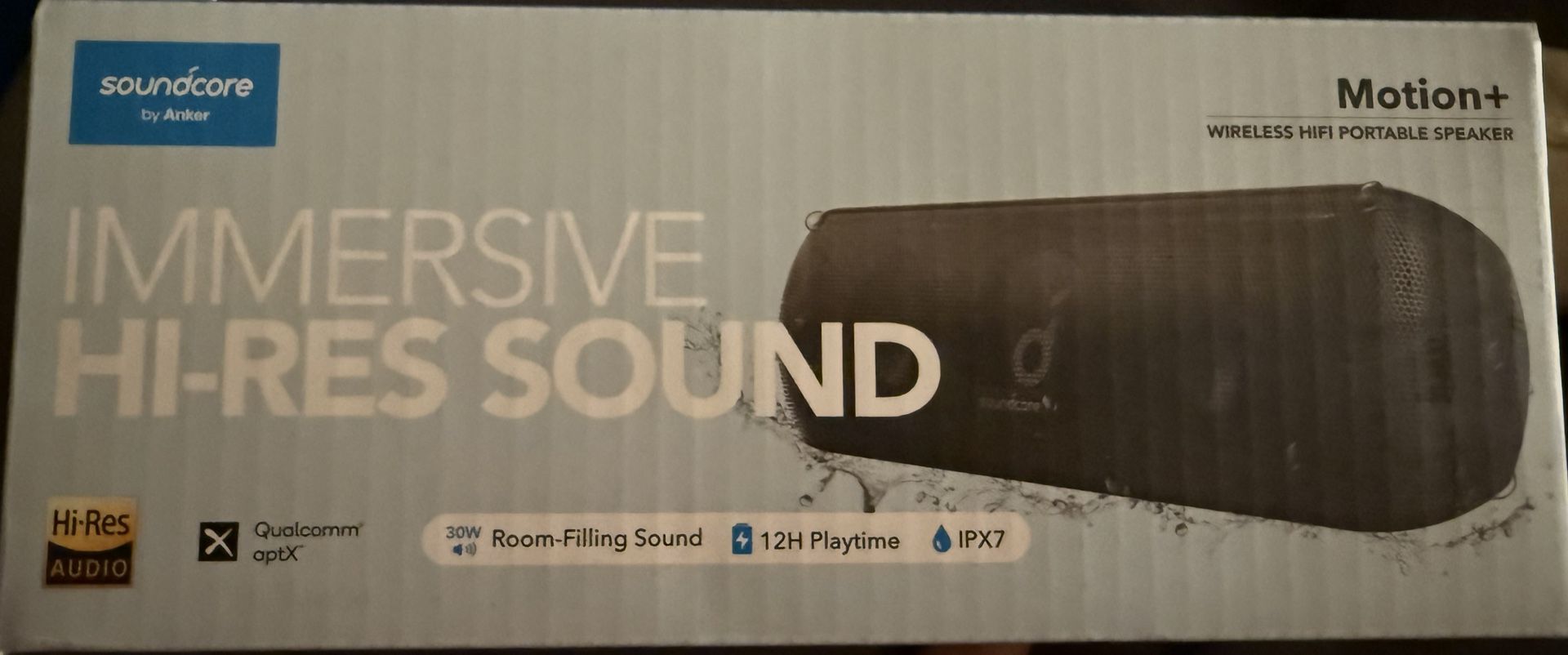 Soundcore Motion+ Bluetooth Speaker – Hi‑Res Audio, Waterproof
