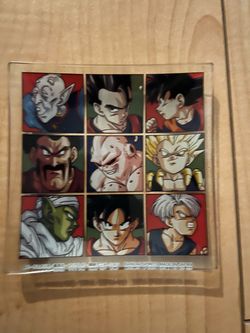 DRAGON BALL Z Bandai Spirits Glass Plate 4x4 New