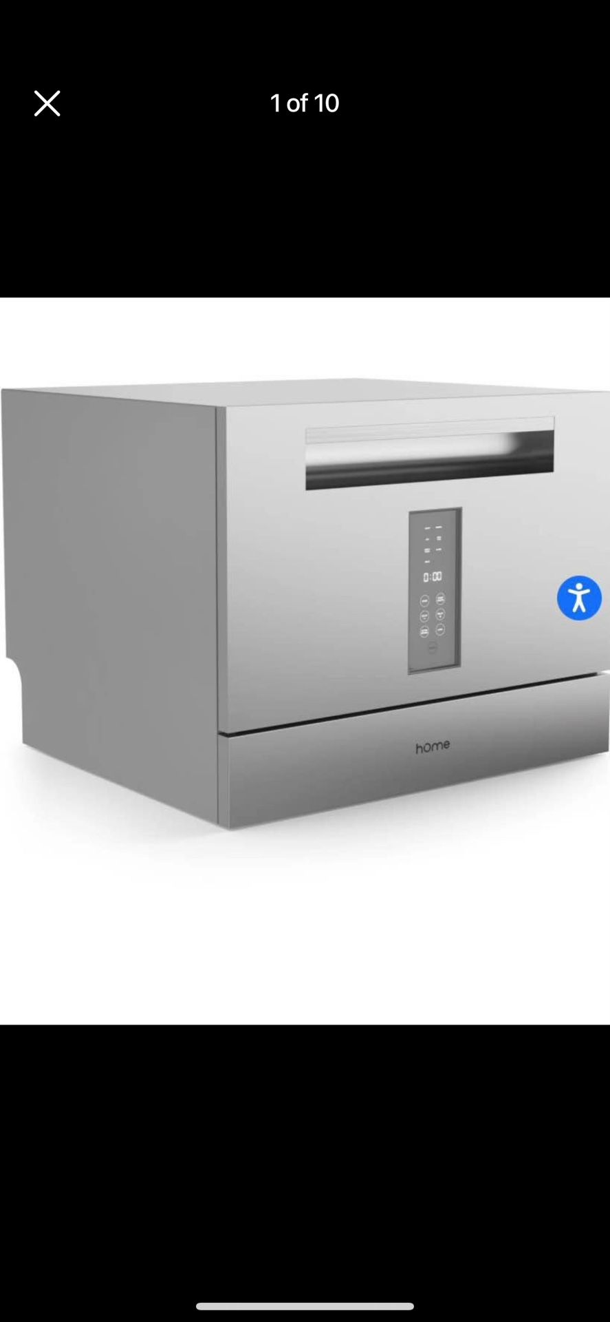 hOmeLabs Digital Countertop Dishwasher Portable Stainless