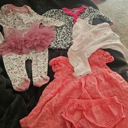 Newborn  To 3 Month Baby Girl Clothes