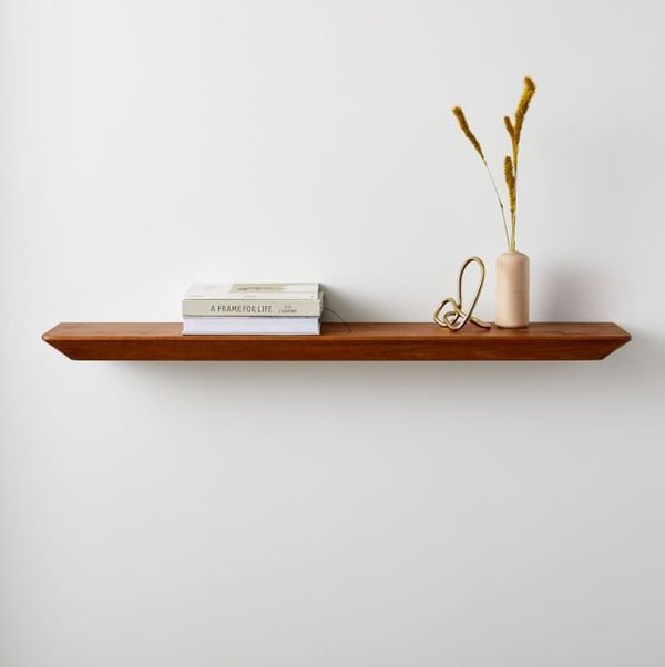 West Elm Floating Shelf Acorn Wood Finish for Sale in West Hollywood