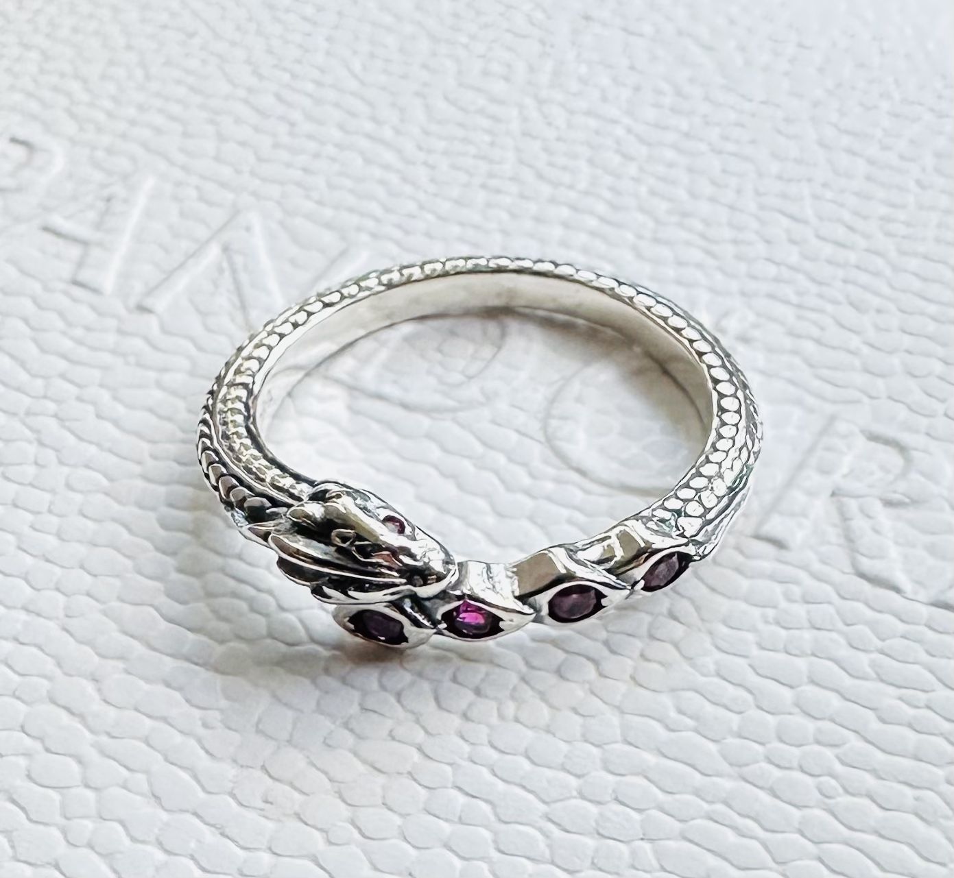 Pandora Game of Thrones Dragon Sparkling Ring #192968C01 + PANDORA GIFT BOX & Polishing Cloth + Tag