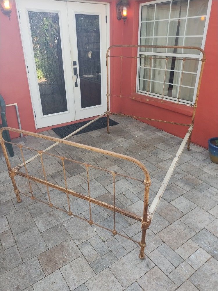 Antique Iron Bed Frame