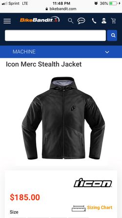 Icon riding jacket brand new sz Large