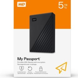 WD MY PASSPORT 5TB EXTERNAL USB 3.0 PORTABLE HARD DRIVE