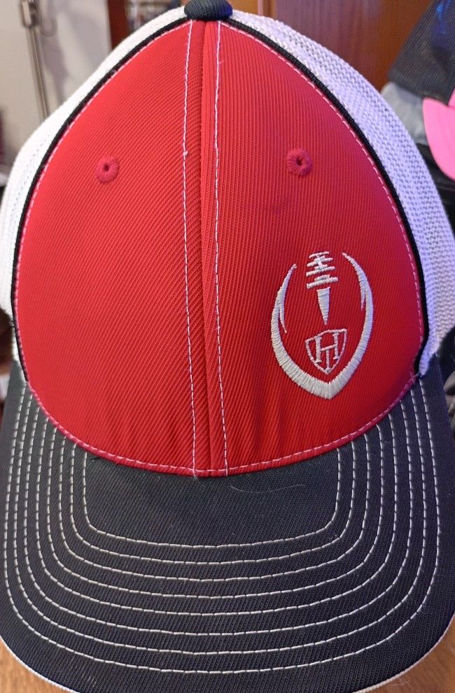 Pacific Headwear Pro Model Flexfit Hat L-XL Red White Black