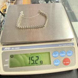 14KT White Gold Diamond Tennis Bracelet 