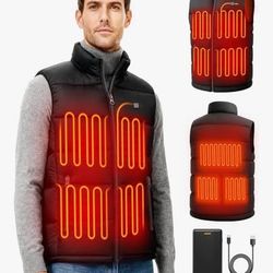 new Heated Vest for Men, 16000mAh 7.4V Battery Pack Included
