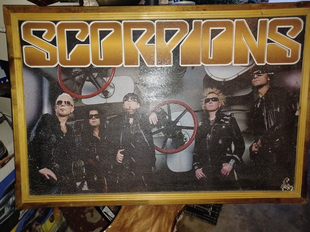 Portrait Picture On Wood Frame..