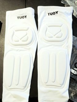 Tuoy Knee Pads/Shin Guards (XL/White)