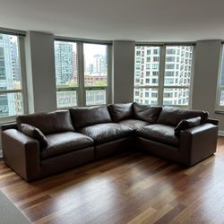 Genuine Leather Sectional  