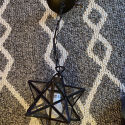 Sterling Idustries  10  Inch  Star Bronze Pendent Light model Number 145-001 