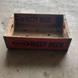 Antique A&W Crate