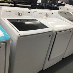 New Scratch And Dent Samsung Washer And Dryer Set. 1 Year Warranty 