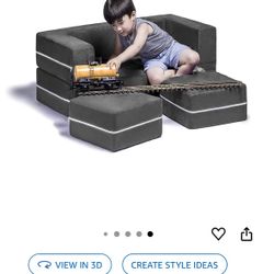 Kids Couch With Ottomans 