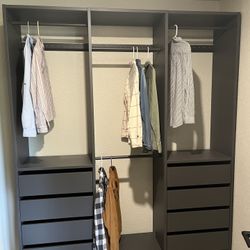 IKEA Aurdal Closet Organizer - Grey