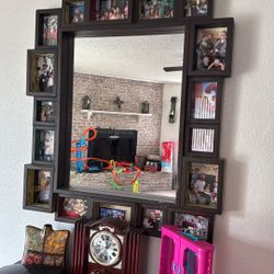 Mirror With Picture Frame 