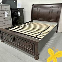 Bed Frame Queen Size No Box spring Needed Brand New 