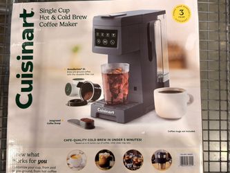 New Cuisinart SS-27PC Single Serve Hot & Cold Brew Coffee Maker K-Cup Compatible