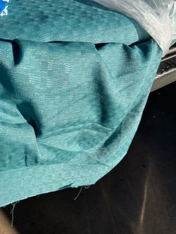 Teal Woven Fabric Yardage
