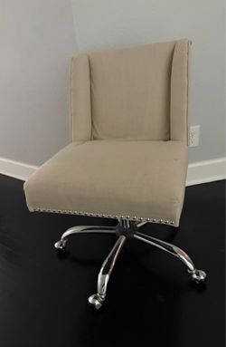 Beige computer chair