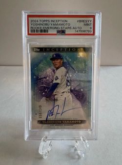 2024 Topps Inception Yoshinobu Yamamoto #BRES-YY Auto /149 🔥Rare🔥 Low POP (RC)