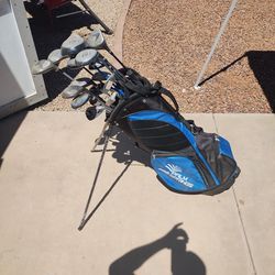 Golf Clubs And Bag. 