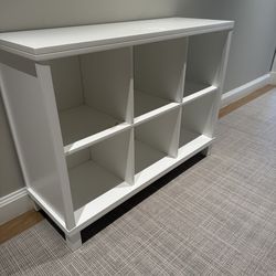 White storage cabinet