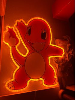 Light up charmander wall decoration