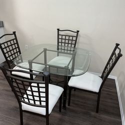 dining table and 4 chairs