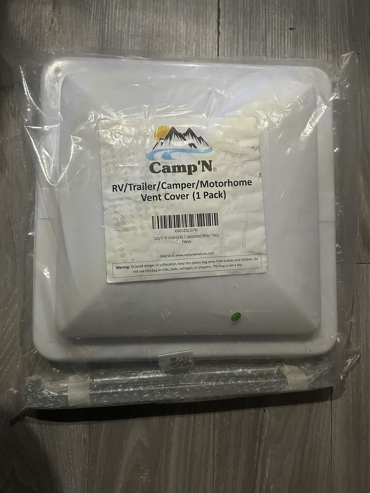 RV / Trailer Vent Cover – Standard 14x14 Size – New