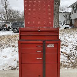 Rare Vintage Blackhawk Rolling Tool Box 