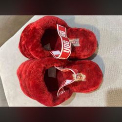 Red UGG Slides