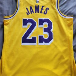 Lakers #23 Lebron James Jersey M 