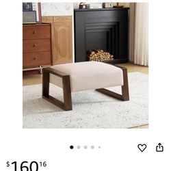 Sleek and Stylish Ottoman, Beige