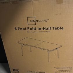 6 Ft Foldable table - 2 available