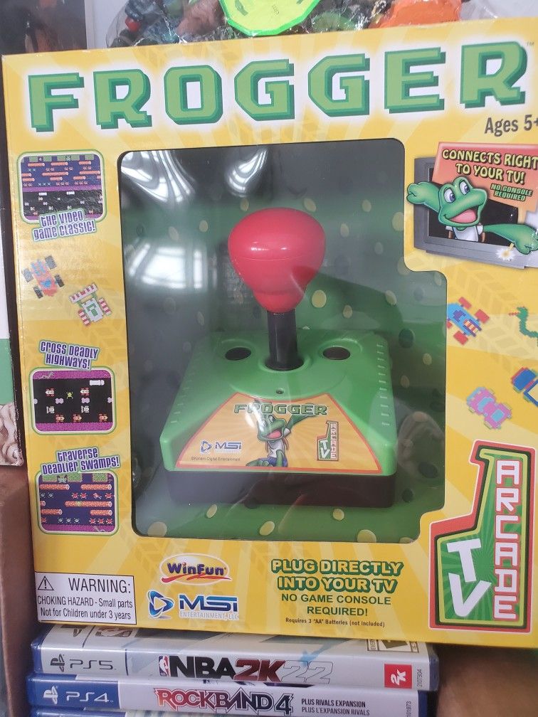 Frogger Classic Arcade Plug and Play TV Game BRAND NEW SEALED