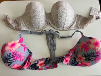 VICTORIA SECRETS PINK BRAS, SIZE 36D