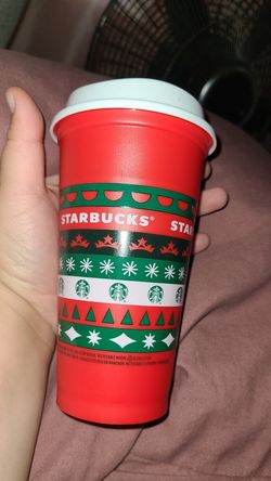 Starbucks red holiday cup
