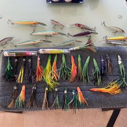 Large Lot Of Tuna Clones Jigs Lures Fishing 