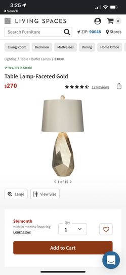 Gold Lamp