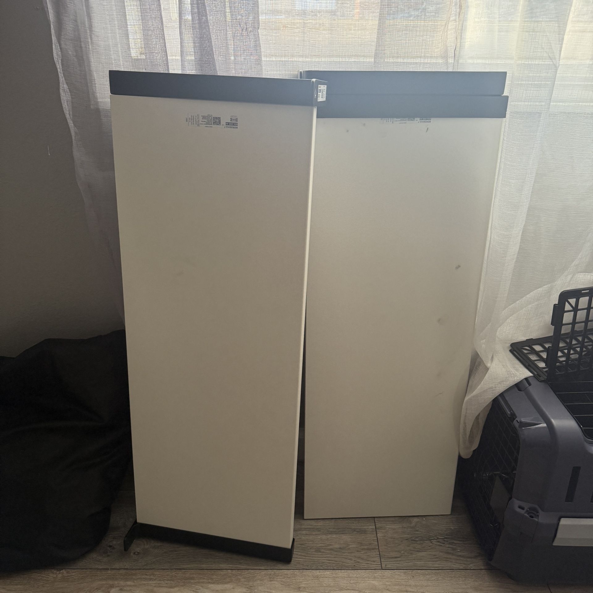 Ikea shelves with brackets 