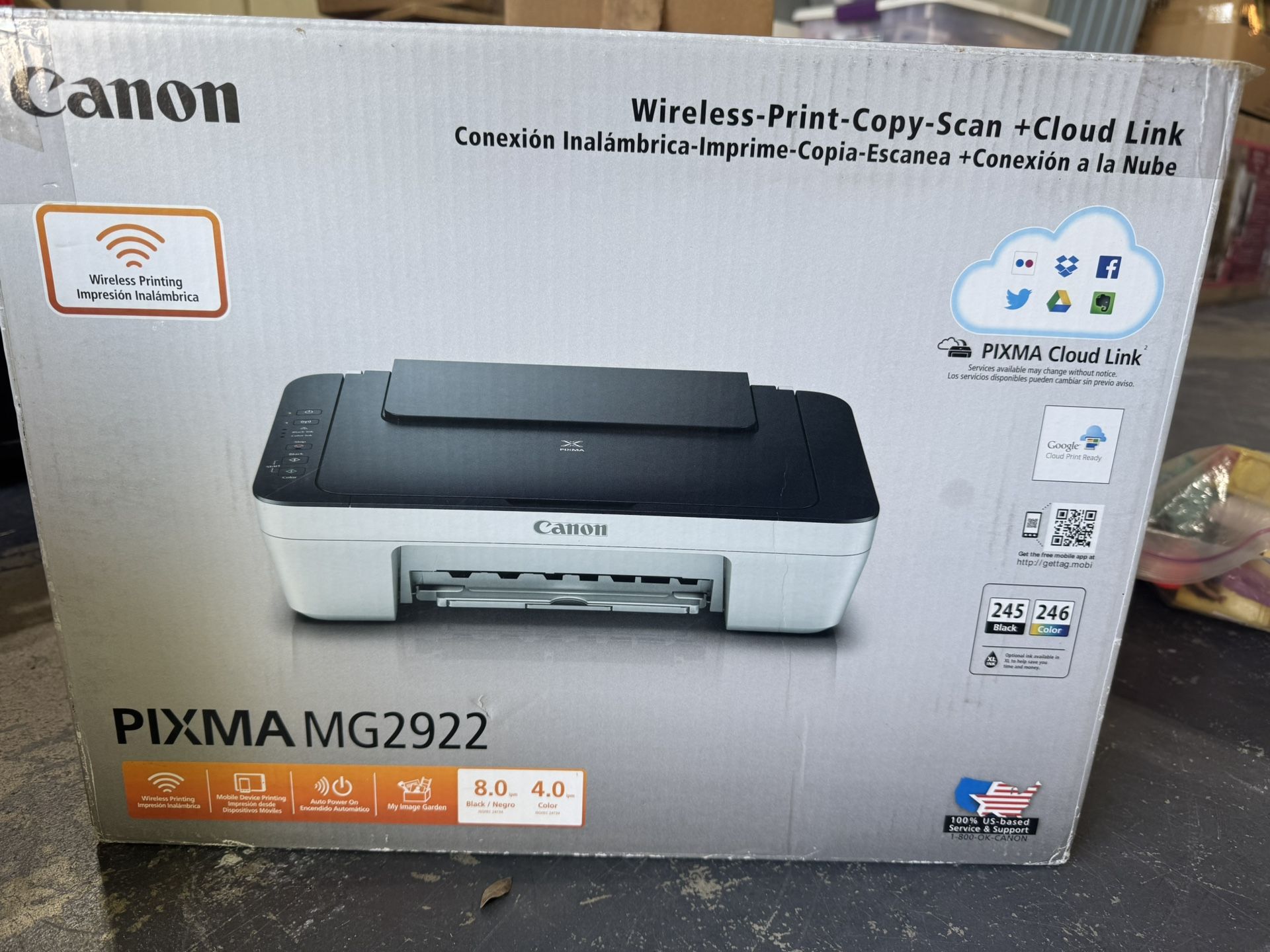 Canon Wireless Printer , Copy, Scan, + Cloud Link