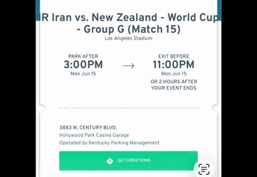 FIFA WORLD CUP PARKING 06-15